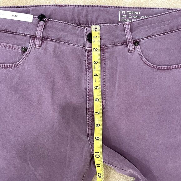 Retail $395 PT Torino NWT Purple Jazz Jean Mens Size 34 X 34 Denim Pants Stretch - Picture 4 of 12